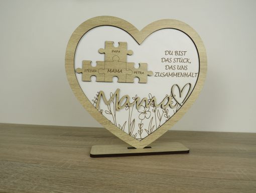Geschenk für Mama in Herzform