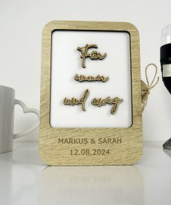 Hochzietsgeschenk mit Geldfach Personalisiert
