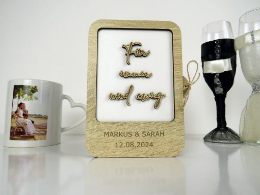 Hochzietsgeschenk mit Geldfach Personalisiert