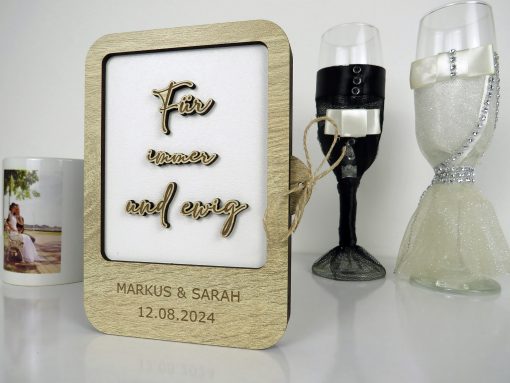 Hochzietsgeschenk mit Geldfach Personalisiert - Image 2