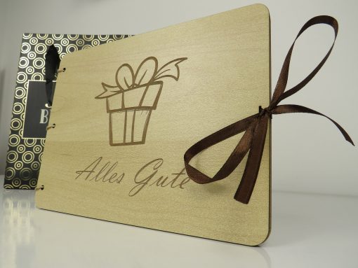 Geldgeschenk Holzkarte ,,Alles Gute", Personalisiert - Image 3
