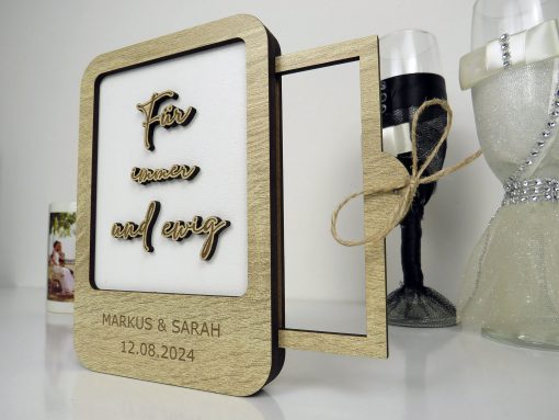 Hochzietsgeschenk mit Geldfach Personalisiert - Image 4