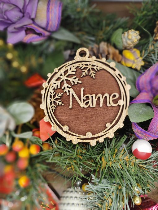 Weichnachtsbaum Anhänger mit Wunsch-Name