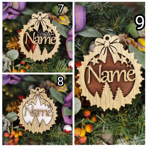 Weihnachtsbaum Anhänger mit Wunsch-Name - Image 6
