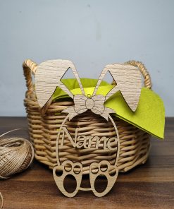 Alternative view of Personalisierte Osterhasen-Holzanhänger